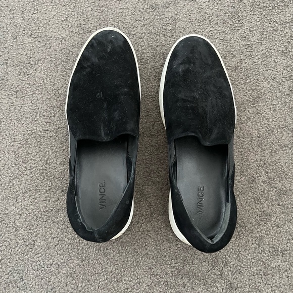 Vince Black Warren Platform Slip On 8.5 - Picture 6 of 6